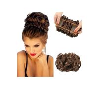 Hair Extensions Hairpiece Peignes Chignon décoiffé Extension de cheveux plat bouclé Postiche chignon épais à clipser Queue cheval Hair Accessories(M2-30)