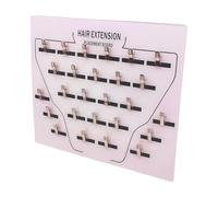 Hair Extensions Holder, Acrylic Hair Extension Holder Board, Wig Sectioning Display Grafting Plate Hanger with Clip for Hairpieces, Home, and Salons Shop