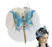 Hair Flowers for Women, Elegant Silk Rose Clips, Moving Bowknot Hair Accessories, Shiny Festival Headwear, for Youth Girls, Beach, Cosplay, Vacation, Casual Everyday Style