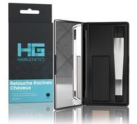 Hair Genetics Retouche Racines Cheveux - Résultats Professionnels naturels, Rapides et faciles - Coloration Cheveux Gris - Remplit Les Sourcils (Noir)
