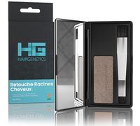 Hair Genetics Retouche Racines Cheveux - Résultats Professionnels naturels, Rapides et faciles - Coloration Cheveux Gris - Remplit Les Sourcils - (Brun clair)