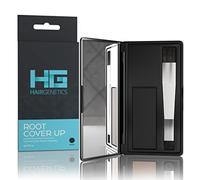 Hair Genetics® Retouche-Racines pour Cacher les Cheveux Gris - Résultats professionnels naturels, rapides et faciles - Permet de combler les sourcil (Noir)