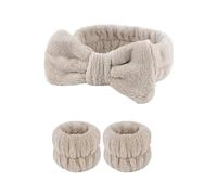 Hair Glamour: Chic Hair Accessories、 Elastic Hair Ties & rubber band - A variety of shapes are available(AB-Khaki)