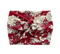 Hair Glamour: Chic Hair Accessories、 Elastic Hair Ties & rubber band - A variety of shapes are available(Big Flower Burgundy)