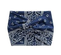 Hair Glamour: Chic Hair Accessories、 Elastic Hair Ties & rubber band - A variety of shapes are available(Cashew Navy Blue)