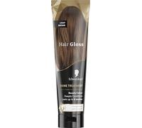Hair Gloss, Schwarzkopf, Coloration Soin Brillance, Raviveur de couleur, Demele instantanement, Coloration Temporaire, 6 shampooings, Huile de Coco Nourissante, Chatain Clair, 150ml