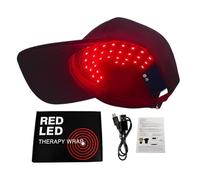 Hair Growth Device - 24.01 inch Electric Scalp Massager | Silicone LED Light Stimulator - 500mAh USB Rechargeable Hair Care Cap with Red Blue Light Therāpy for Fuller Healthier Looking Hairs