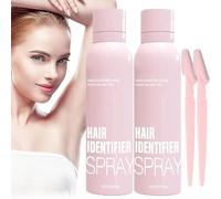 Hair Identifier Spray for Face Shaving,Face Hair Identifier Spray,Skin Body Facial Hair Identifier Spray,Moisturizing and Skin Care Dermaplaning Spray,Removing Unwanted Hair,for All Skin. (2Pcs)