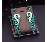 Hair Jewelry Crown Tiaras for Women Colors Gold Colon Bridal Wedding Crow avec des boucles d'oreilles Bride Diadem Princess Tiaras and Crowns Bijoux Accessoires de cheveux (couleur: boucle