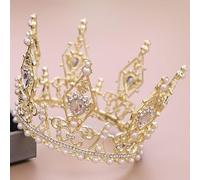 Hair Jewelry Crown Tiaras for Women Crown est populaire en Europe et en Amérique. Crown Bride's Wedding Headwear Banquet Performance Accessoires Couronne accessoires en gros