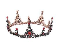 Hair Jewelry Crown Tiaras for Women Europe and America New Big Crown Baroque Retro Red Crown Robe Accessories Birthday Crown Wholesale