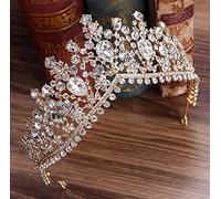 Hair Jewelry Crown Tiaras for Women European Red Green Crystal Big Crown Headwear Weddal Wedding Hair Accessoires de bijoux