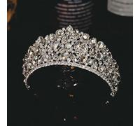 Hair Jewelry Crown Tiaras for Women Luxury Cumbic Zircon Wedding Crown Geometric Rhingestone Crystal Diadem Queen Crowns Princess Tiaras Bridal Party Hair Accessoires (Couleur: Style H)