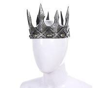 Hair Jewelry Crown Tiaras for Women Men's Crown for Prom Decorations, Royal Men Tiara Crown Costume Accessoires Halloween Stage Performance par Gagalu (Couleur: Antique Silver)