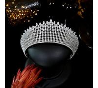 Hair Jewelry Crown Tiaras for Women Princess Crown Retro Retro European Bridal Headress Crystal Crown Sélection Hair Band Bridal Hair Accessories by Gagalu (Couleur: Silver)