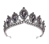 Hair Jewelry Crown Tiaras for Women Queen Crystal Tiara Crown For Women Party Vintage Bridal Princesse Blue Robe de cheveux de la couronne de la couronne, Honey Peach