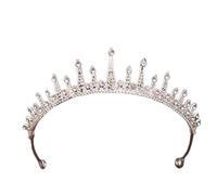 Hair Jewelry Crown Tiaras for Women Wedding Hair Accessoires Couronnes de mariée et diadèmes Silver Color Crystal Rinestone Mariage Couronne Tiara Headpice Diadem by Gagalu (Couleur: argent plaqué)