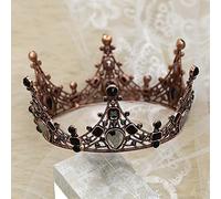 Hair Jewelry Crown Tiaras for Women Women Baroque Rhinaistones Brack Bride Wedding Couronnes Bridal Hair Accessoires Charme Prom Couronnes par Gagalu (Couleur: 1)