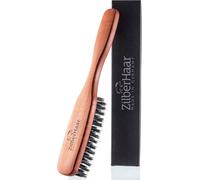 Hair & Long Beard Brush-100% Real Boar Bristles-Men's Face Care Compatible With All Beard Balm And Beard Oil-Soft And Revitalized Beard