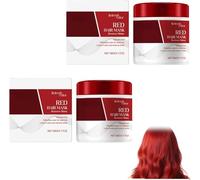Hair Mask - Red Repigmenting Mask 180g | Nourishing Color Treating Conditioner | Moisturizing Repair Masked For Dry, Kinky & Damaged Hair Care At Home & In S