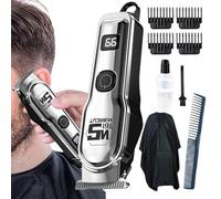 Hair, Men's Cordless Hairr Clipperr, Precision Clippers - for Bald Head Care & Styling | Stainless Steel Blade, LCD, Quiet & Compact, Ideal far Bathroom, Travel & as a Gift