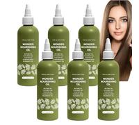 Hair Oil for Hair Growth - Wonder Growth Serum and Hair Growth Oil Treatment, Lightweight Non-Greasy Scalp & Hair Nourishing for Thicker, Stronger and Healthier Hair for Men & Women (6pcs)