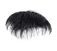 Hair Patch Men - Surmatelas noir naturel, postiche courte, toupet en vrais cheveux humains, remplacement à clipser avec un design confortable | Surmatelas noir naturel pour hommes, pour perte de