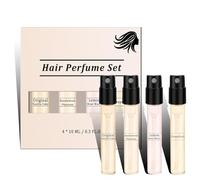 Hair Perfume for Women Long Lasting, 4PC Set with Original Vanilla Cake, Sandalwood Pinecone, Lemon Rose Water & Grapefruit, Hair & Pillow Mist for Daily Use, Lightweight Perfume Spray Set