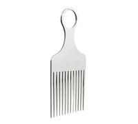 Hair Pick - Metal Hair Pick, Aluminum Precise Ergonomic Non-Slip Comb | Braid Hairs Styling Tool For Women And Men | Wide Tooth Detangling Hairs Fork Comb | Curly Travel Home Salon Indoor