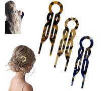 Hair Pin, 2025 New U-shaped Hairpins, Suitable for All Women's Hair Styles, Hair Styling Accessories(D,3 PCS)