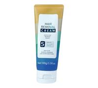Hair Removal Cream, Hydrating Depilatory Balm, Smooth Skin Formula, Fast Acting Hair Dissolver Gentle Moisturizing for Arms Legs Chest Armpits Body Care Home Use 100g Easy Apply Lotion