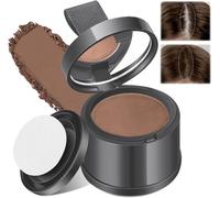 Hair Root Powder With Powder Puff And Mirror,Waterproof And Long-Lasting Hair Densifying Powder To Fill Thinning Hair,Hairline Powder For Men,Dark Brown