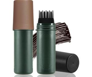 Hair Root Touch Up Pen,Hair Dye,Root Touch Up Cover Stick,Couverture instantanée de cheveux naturels noirs gris, bâton pour couvrir les cheveux gris, naturel, imperméable (Marron châtain)