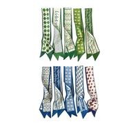 Hair Scarf Set, Lightweight Long Headband, Breathable Fabric with Soft Texture, 5piece Pack with Easy Styling, 35.43x2.36 Inches Fashion Utility Gear, Elegant Scarf Headband for Beach Party Travel Use