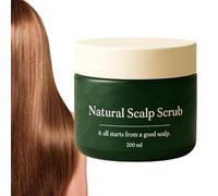 Hair Scrub Exfoliator, Natural Scalp Cleanser, 0.78in Nourishing Shampoo Conditioner, Deep Cleansing Formula, Compact Revitalizing Care for Salon, Home, Gym, Spa, Beach, Pool