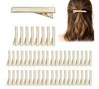 Hair Sectioning Clips | 50 Pieces Extended Non-Slip No-Trace Metal | Ir Śectioning Çlips With Styling Comb- Women Long Ĥair Śtyling Ćlips | For Mom Wife Daughter Girlfriend