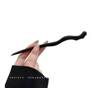Hair stick,chinese hair pin,Antique fringed ebony hairpins women's new Chinese Hanfu cheongsam hairpins daily commuting hairpins headdress(1)