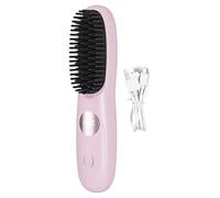 Hair Straightener - 8.11in Cordless Heating Comb for Quick Styling, with Rechargeable Function, Hot Tools Comb for Travel Dating Holiday Commuting, White Ceramic, Gift Box