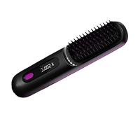 Hair Straightener Brush - 3 Modes Comb Cordless, Ceramic Heated Brush, Adjustable Straightening Rechargeable | Hot Combs for Women Beard Men Thick Thin Haiir Temperature Display Travel