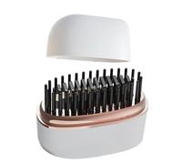 Hair Straightener Brush | 3 Temps Anti Scald Styling Tool | Fast Heating Hot Comb | For Home Indoor Outdoor Travel Trip Vacation