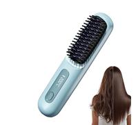 Hair Straightener Brush Fast Heating | Anti-Scald Hair Styling Tool & Straightening Comb, Fast Heating Brush Ideal For Home, Vacation, Morning Rush, Outdoor Use, Travel & Daily Care