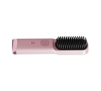 Hair Straightener Brush - Flat Iron And Hair Brush, Rechargeable Fast Heating Styler | Hot Cordless Hairs Straightener Comb | For Straightening Curling Fine Coarse Long Short Home Office Travel