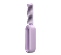 Hair Straightener Comb - 8 Inch Ionic Hot Brush | Ceramic Styling Tool - 2 in 1 straightening and curling with 9 heat gears for quick easy portable hair styling for damaged normal and coarse hairs.