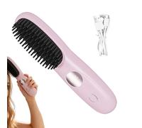 Hair Straightener - Cordless Hair Straightener With Ionic Technology | Ceramics Heated Cordless USB Rechargeable Hairs Brush | Ceramic Hot Comb | For Girls Women Wife Girlfriend Home Bathroom Travel