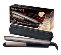 Hair Straightener [Innovation: Heat Protection Sensor] Keratin Therapy (Keratin &amp Almond Oil Care, Ceramic, LCD mu FER A FRISER