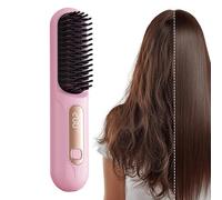 Hair Straightener - portable hair straightener, Electric Styling Brush, 3 Temps LED Portable Hairs Straighteners, ceramic hairs straighteners for Travel Salon Women Girls Party Business Outdoor Curlin