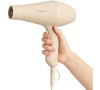 CREATE/HAIR STYLER/Sèche-cheveux sable/Moteur AC, rapide, 2 embouts inclus, 3 niveaux de température, fonction air froid, 2 vitesses d'air, 2100W