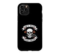 Hair Stylist Lift Tone and Pray Cosmetologist Skull Coque pour iPhone 11 Pro
