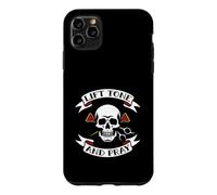 Hair Stylist Lift Tone and Pray Cosmetologist Skull Coque pour iPhone 11 Pro Max
