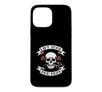Hair Stylist Lift Tone and Pray Cosmetologist Skull Coque pour iPhone 13 Pro Max